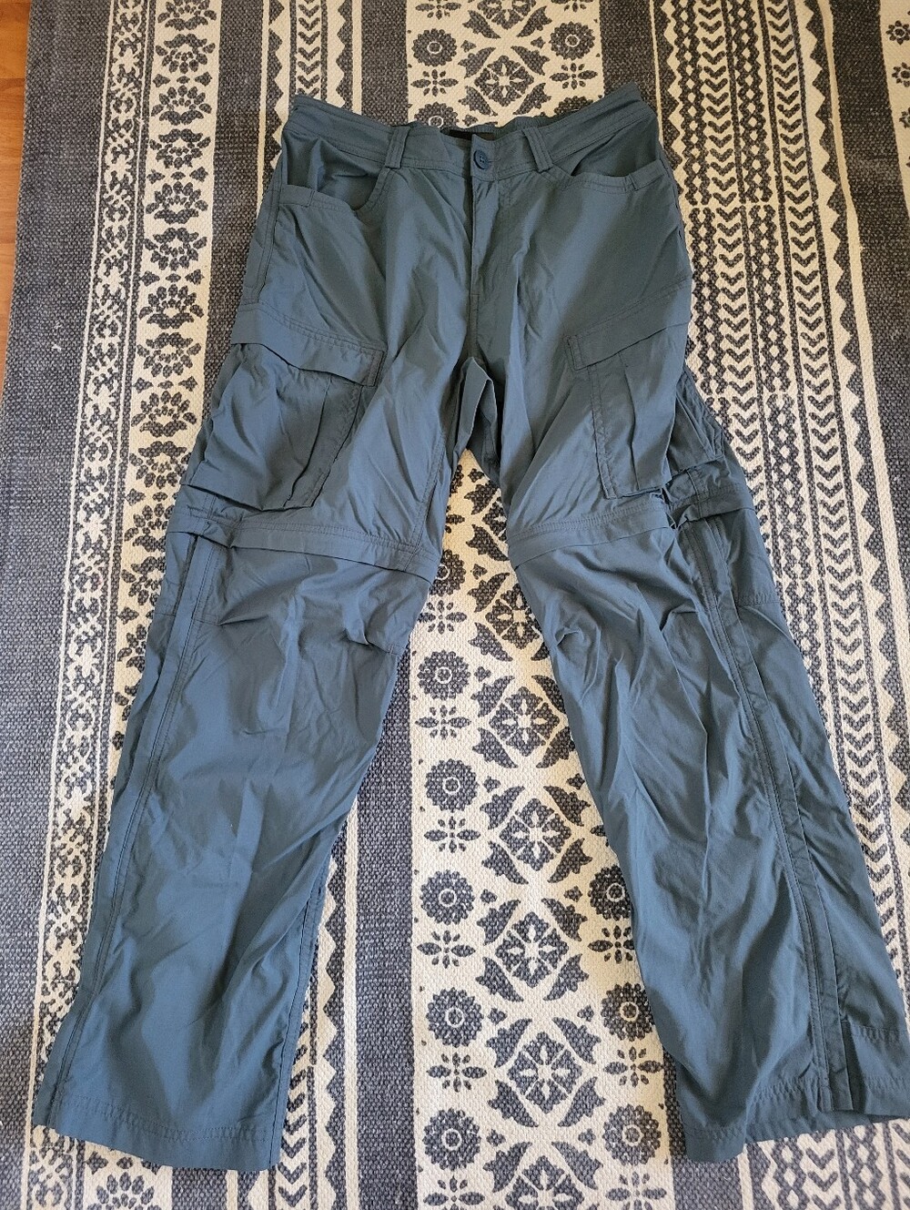 Rei Co OpMen's Convertible Cargo Pants - Slate Gray/green Size 30'20